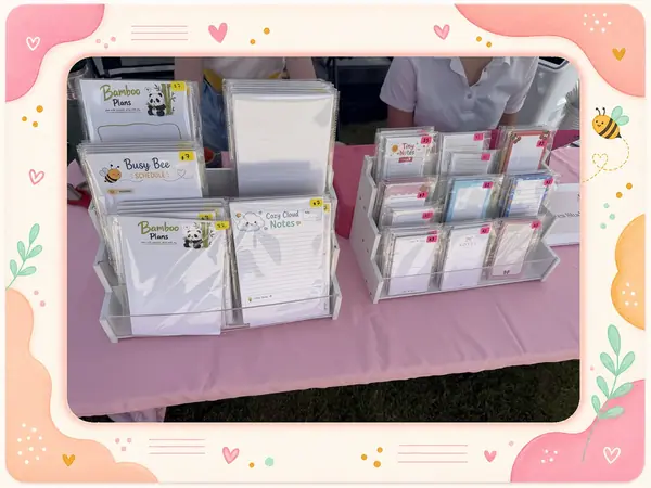 Honey & Hazel Design stationery display