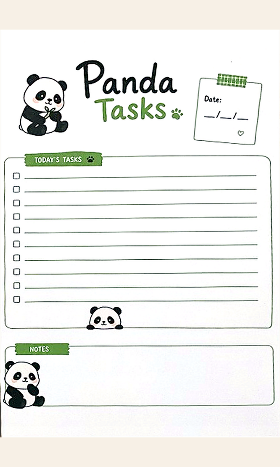 Panda Tasks Notepad