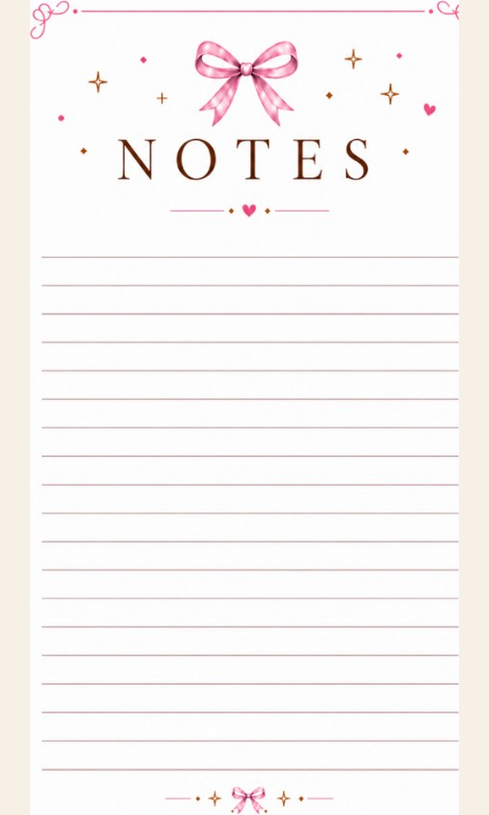 Bow Blush Notepad
