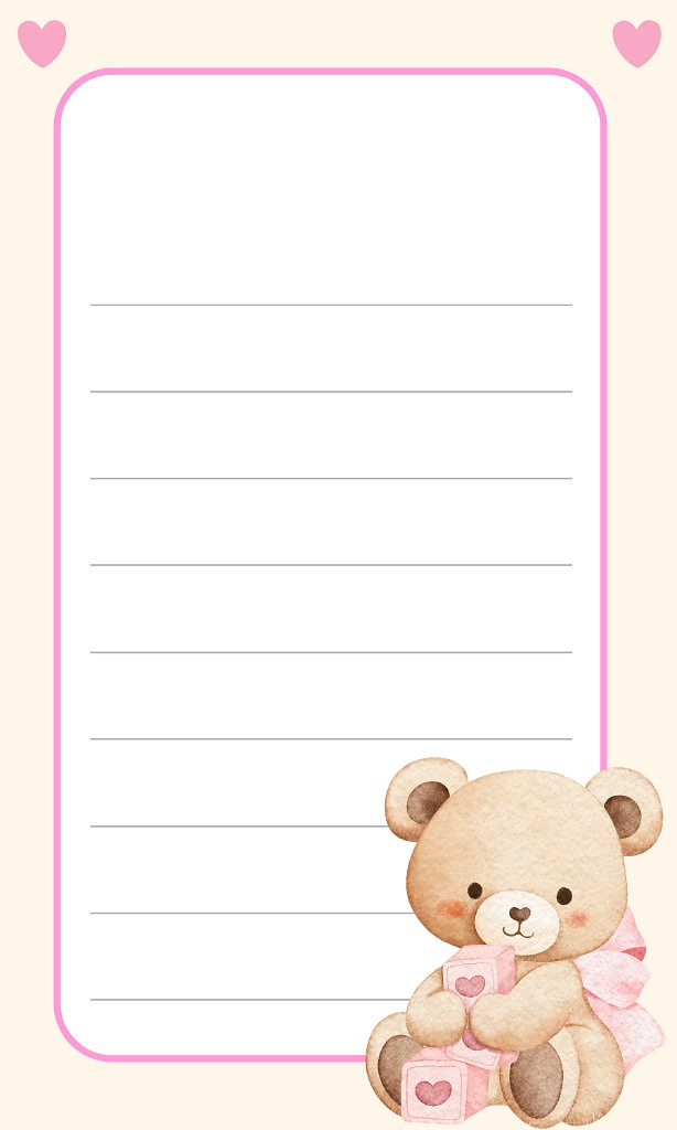 Teddy Bear Notes
