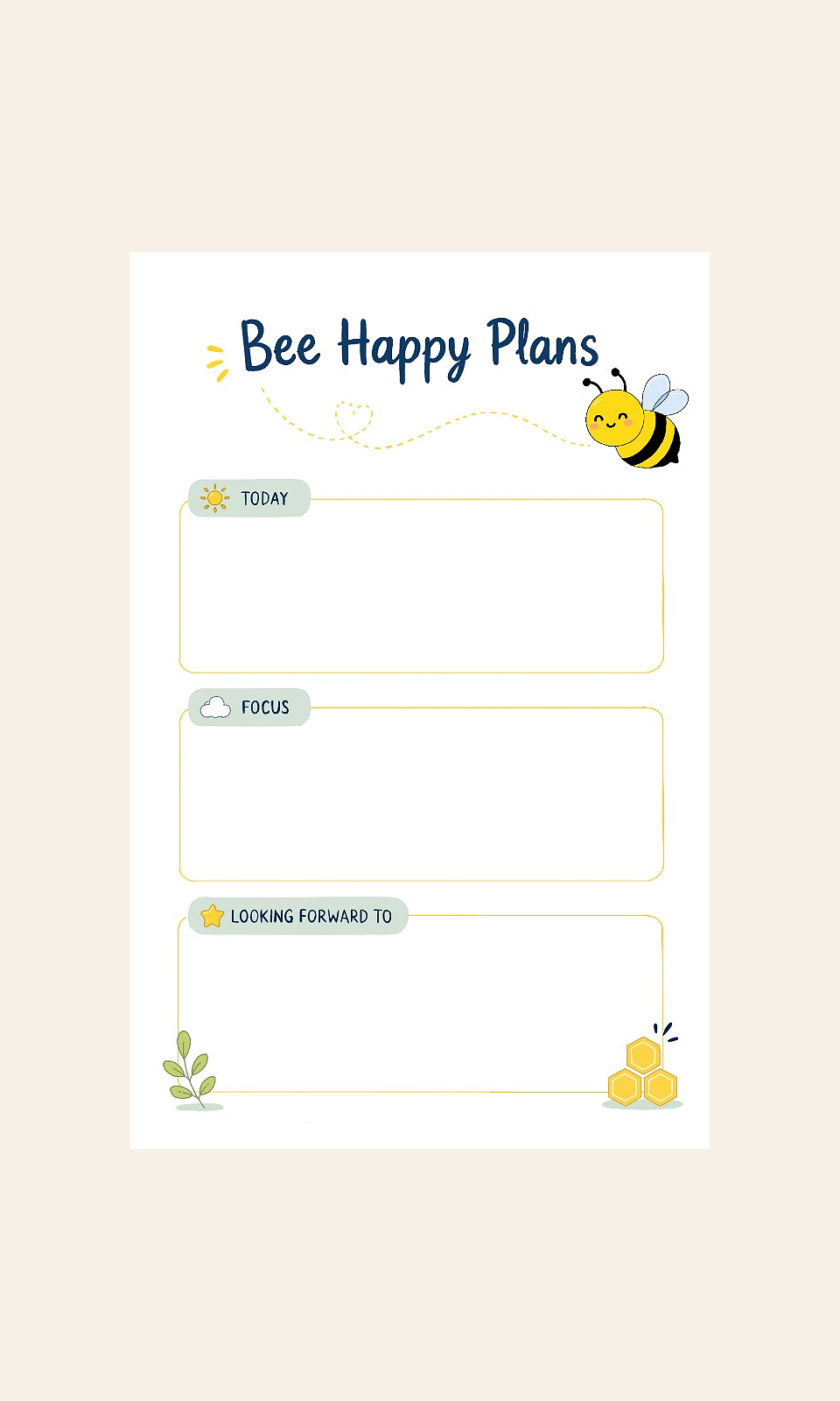 Photo 1 of Bee Happy Plans