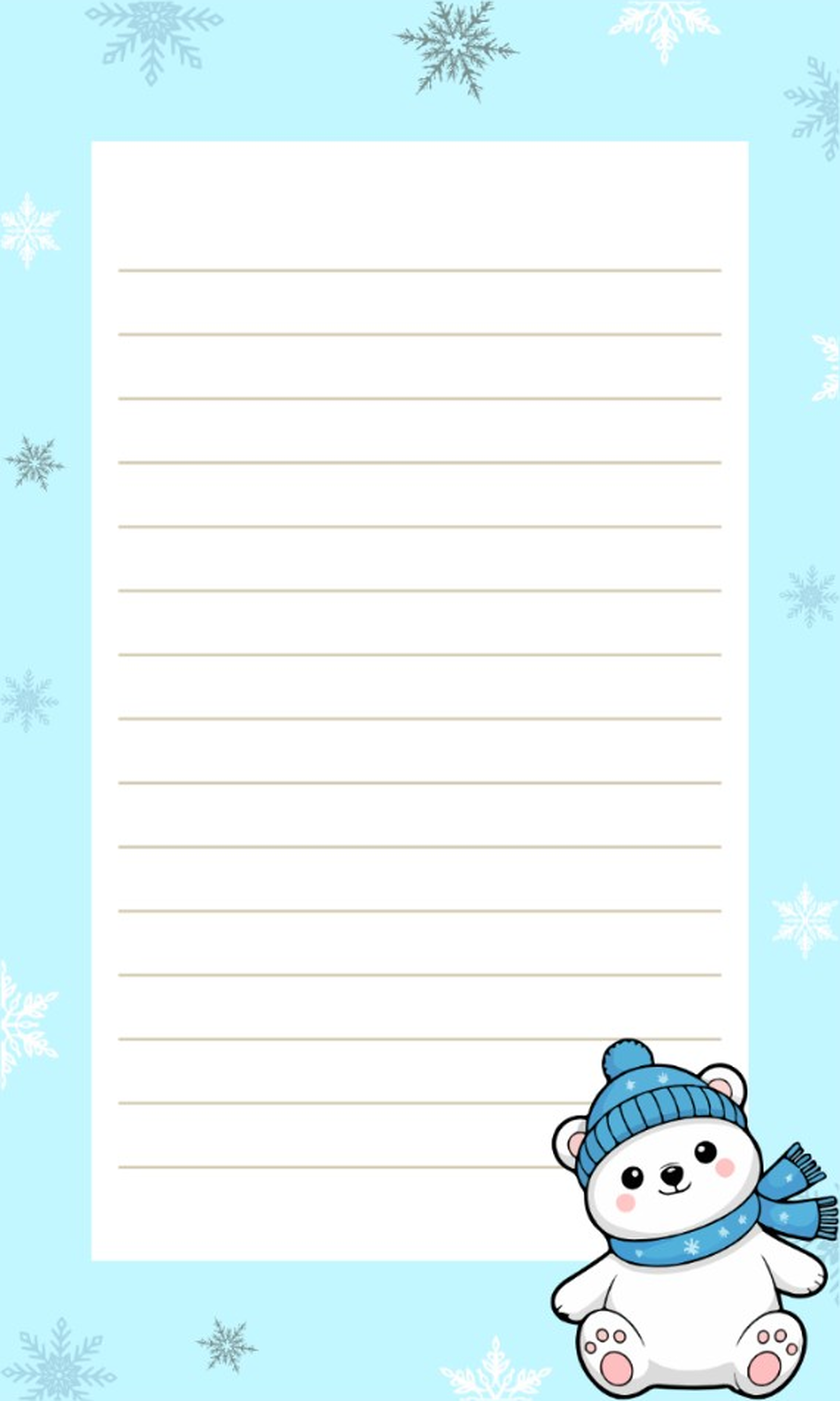 Polar Cozy Notepad