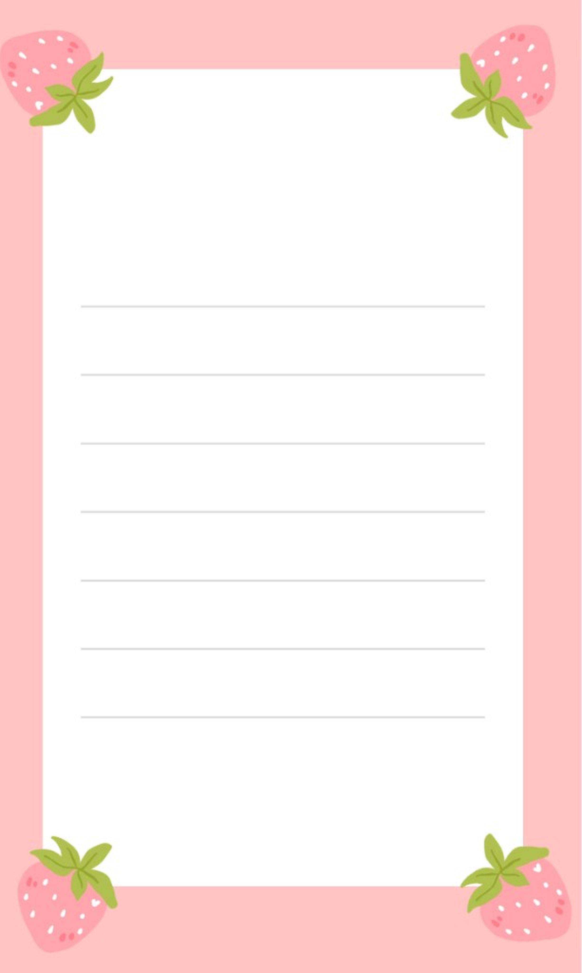Strawberry Corners Notepad